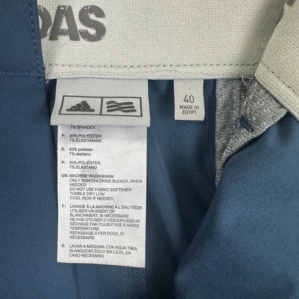 Adidas Ultimate365 Golf Shorts Mens 40 Blue Performance Stretch Active Preppy
